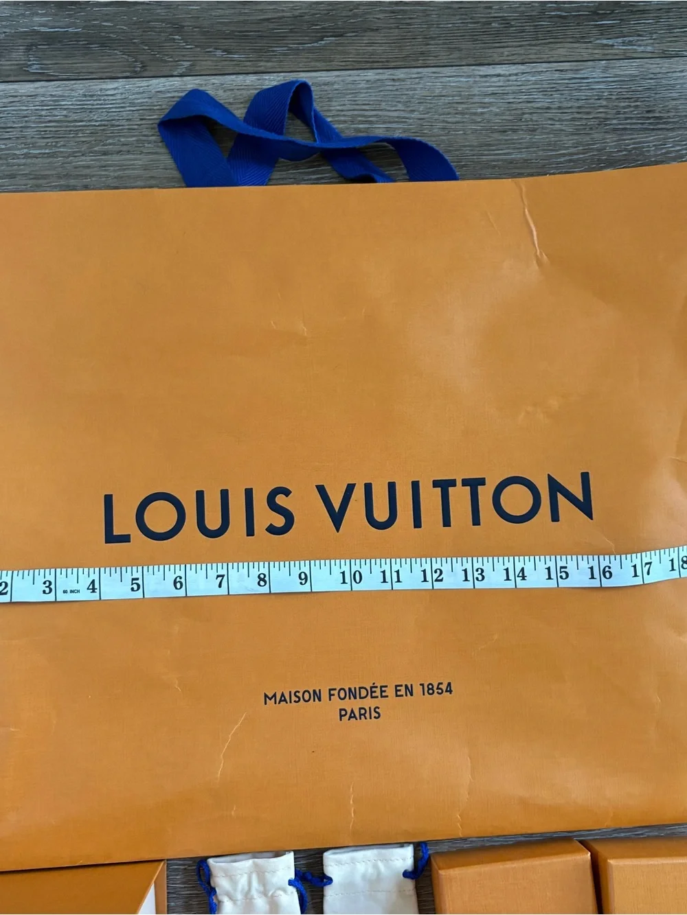 Louis Vuitton Orange Packaging Set box pouches shopping bags multi size